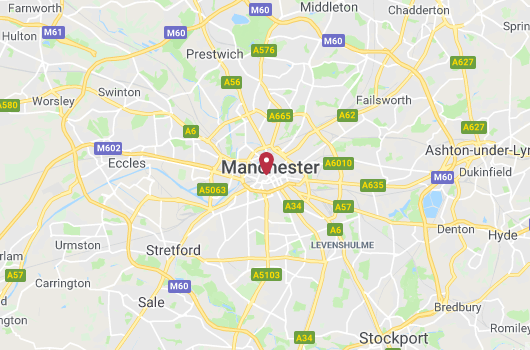 Sign language interpreting company Manchester office address map